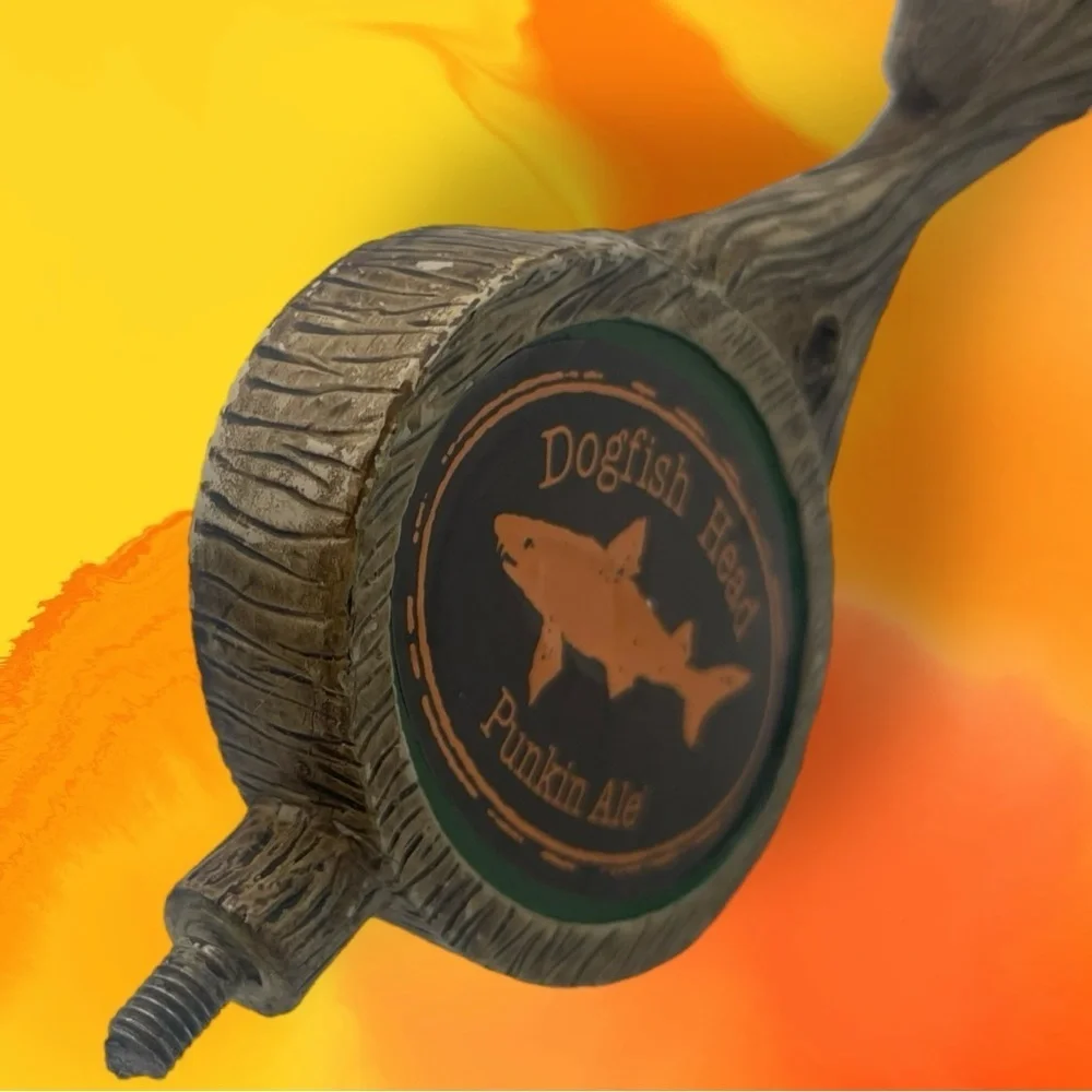 Dogfish Head Punkin Ale Beer Tap Breweriana (Broken Fin)
